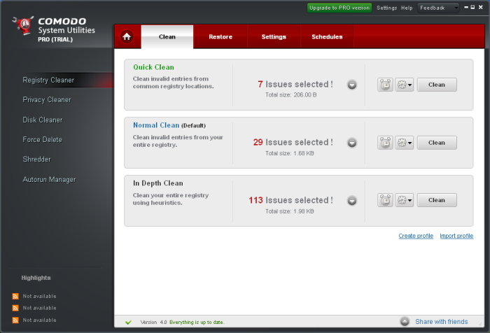 COMODO System Cleaner BEAST 